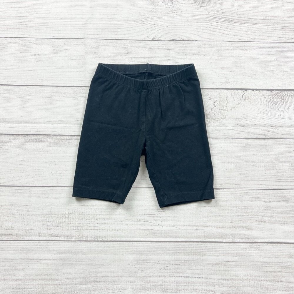 Cat & Jack Girls Bike Shorts Black Stretch Biker Shorts 6-7